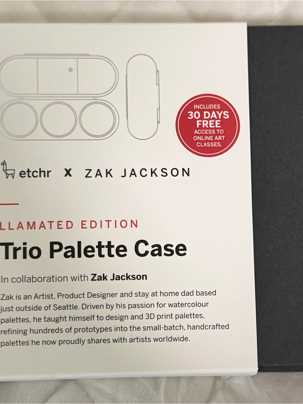 etchr Trio Palette Case by Zak Jackson - Red / White